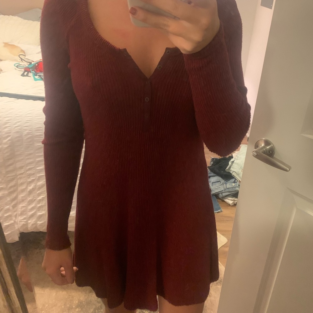 Urban Outfitters Red Sweater Dress
